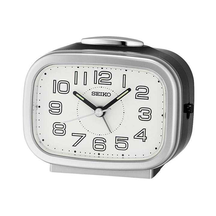 Seiko QHK060S Silver Alarm Clock - C03107