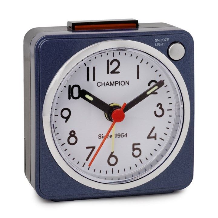 Champion Blue Square Alarm Clock - C06122