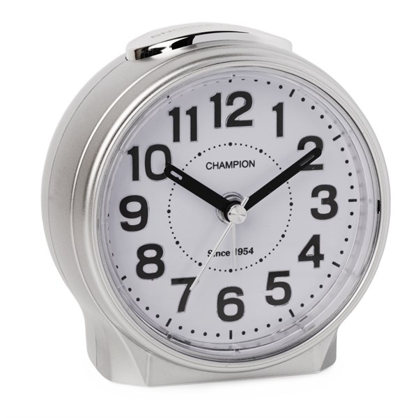 Champion Silver Arch Alarm Clock C06123 F.Hinds Jewellers