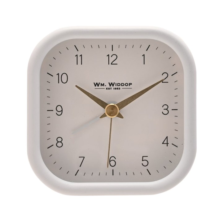 Widdop White Alarm Clock - C06150