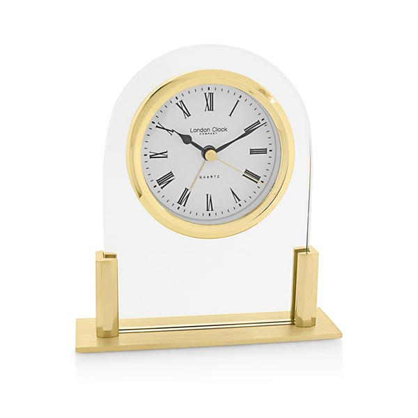 London Clock Glass Mantel Clock C1271 F.Hinds Jewellers