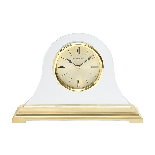 London Clock Napoleon Glass Mantel Clock C1279 F.Hinds Jewellers