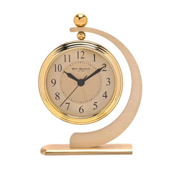 Widdop Gold Tone Hanging Alarm Clock - C1290