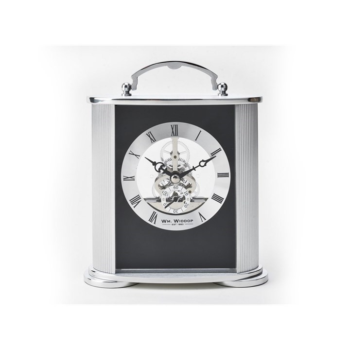 Widdop Brushed Aluminium Carriage Clock - C1738