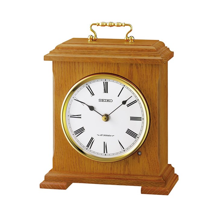 Seiko QXW252B Wooden Musical Mantel Clock - C18124