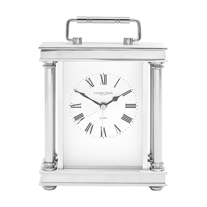 London Clock Silver Tone Carriage Clock - C1890