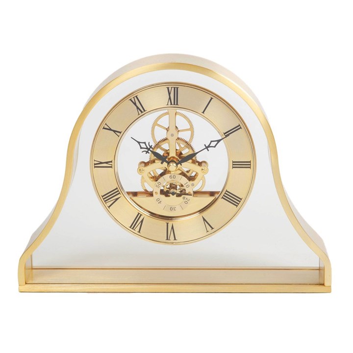 Widdop Napoleon Skeleton Dial Mantel Clock - C3012