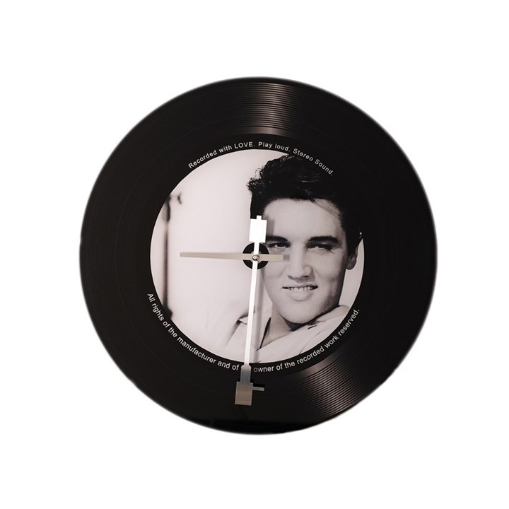 Elvis Glass Record Wall Clock - C57121