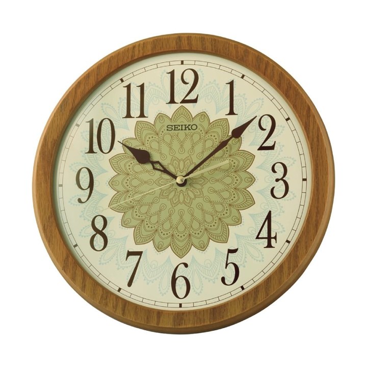 Seiko QXA857B Wooden Wall Clock - C57173