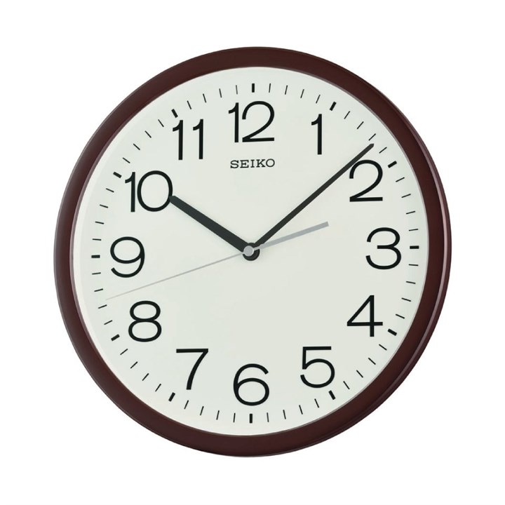 Seiko QXA847B Brown Wall Clock - C57174