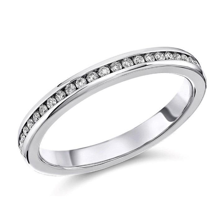 Platinum Diamond Full Eternity Ring - 1/3ct - D08133