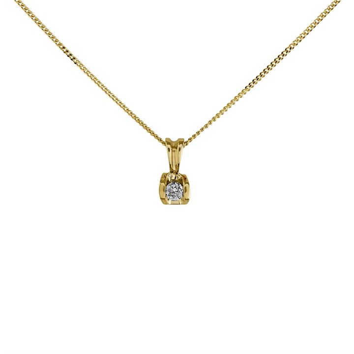 Love It! 9ct Gold Diamond Necklace - D56131
