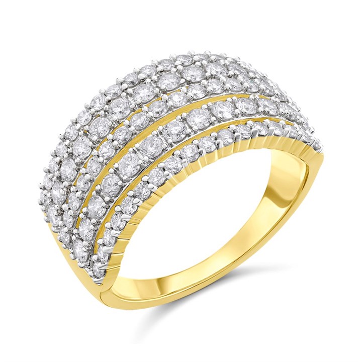 9ct Gold 1.25 Carat Diamond Band Ring - D6130