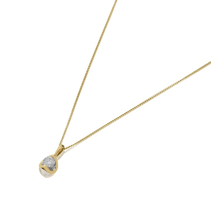 Love It! 9ct Gold Diamond Necklace - 17pts - D62314