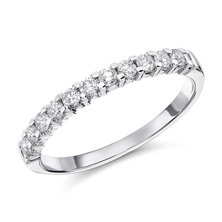 9ct White Gold Diamond Eternity Ring - 1/3ct - D71223