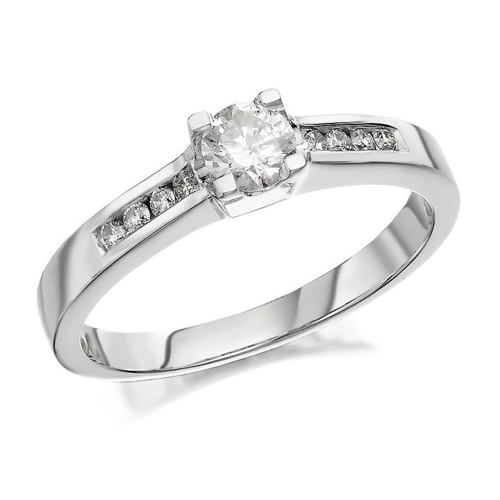 9ct White Gold Diamond Ring - 1/3ct - EXCLUSIVE - D7189