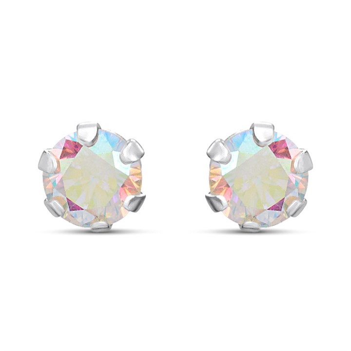 Silver AB Stud Earrings - F04242