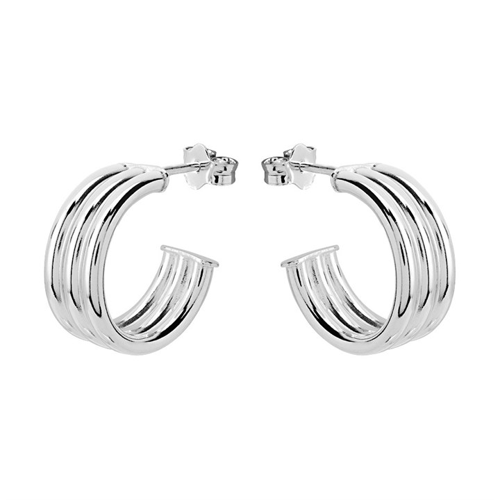 Silver Wedding Earrings - 15mm - F10015