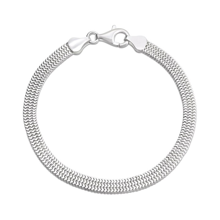 Silver Bracelet -7.5in - F14014