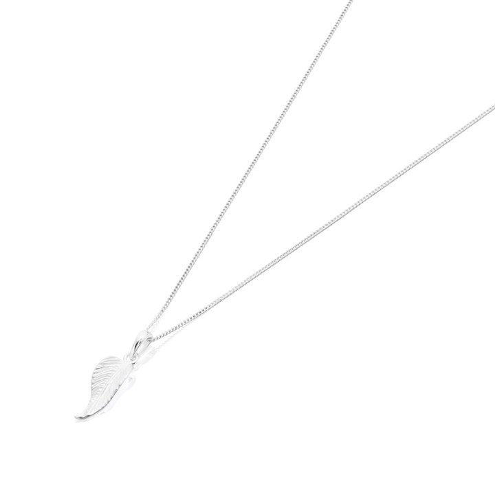 Silver Leaf Necklace - 15mm - F33016