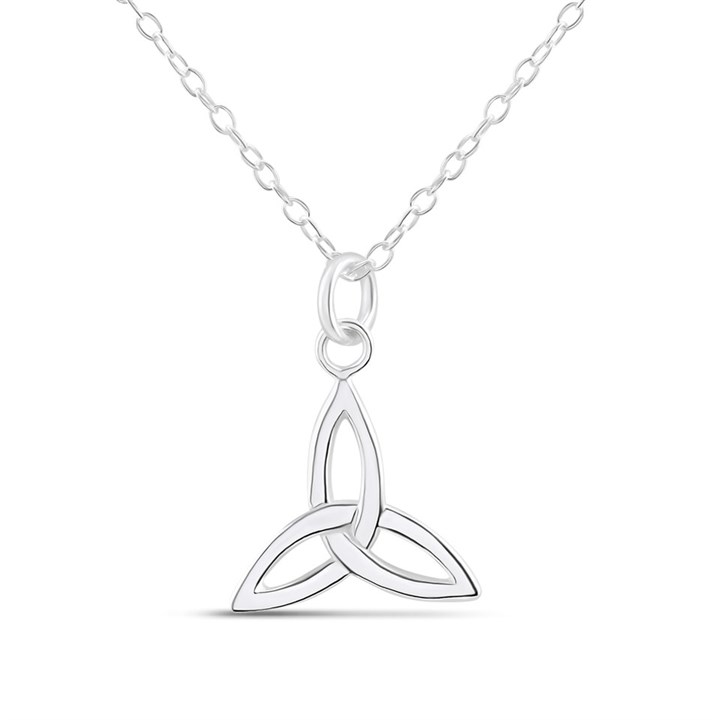 Silver Trinity Knot Necklace - F33041