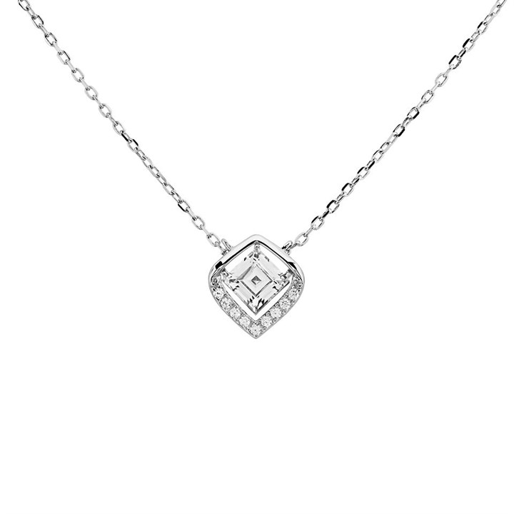 Silver Cubic Zirconia Necklace - F35130