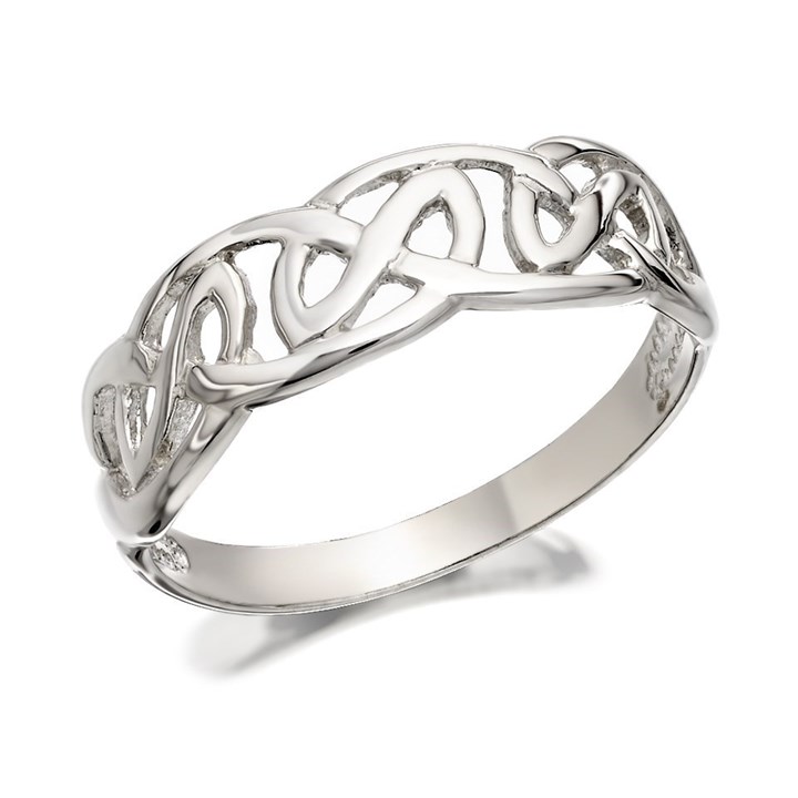 Silver Celtic Band Ring - F4855