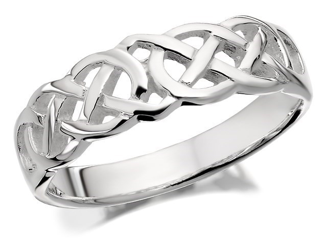 Silver Celtic Band Ring - F5480