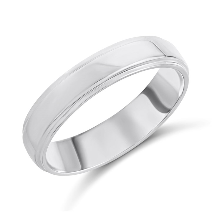Silver 5mm Band Ring - F62008