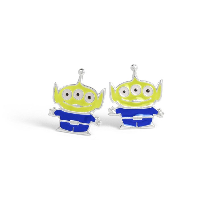 Disney Silver Toy Story Alien Earrings - F67171