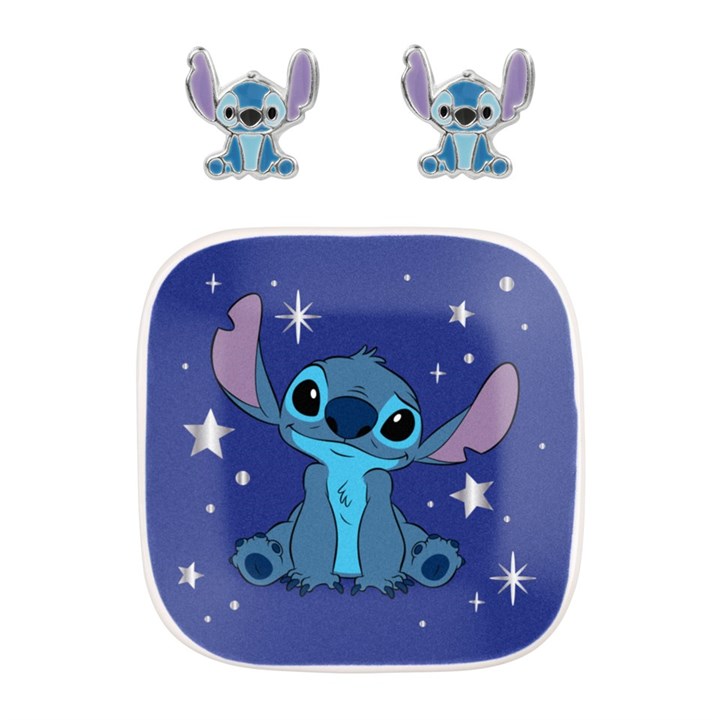 Disney Trinket Tray And Sterling Silver Stud Earrings Set.  Exclusive to F. Hinds. - F6799