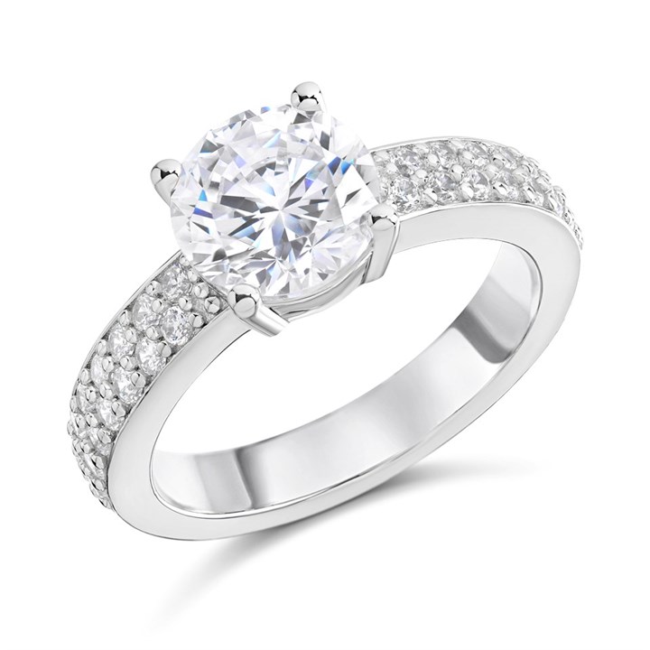 TI SENTO Silver Cubic Zirconia Ring - F69101