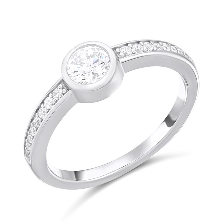 TI SENTO Silver 12390ZI CZ Ring - F69125