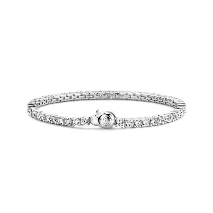 TI SENTO Silver Cubic Zirconia Tennis Bracelet - F6912