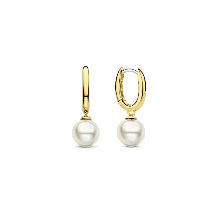 TI SENTO Gold Plated Silver 7939YP Imitation Pearl Drop Earrings - F69150