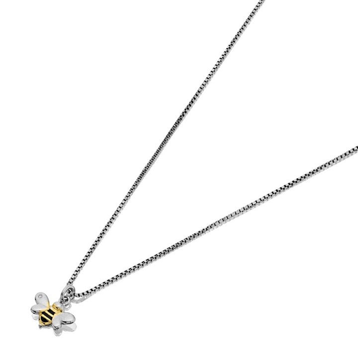D For Diamond Silver Bee Children's Necklace - F7318