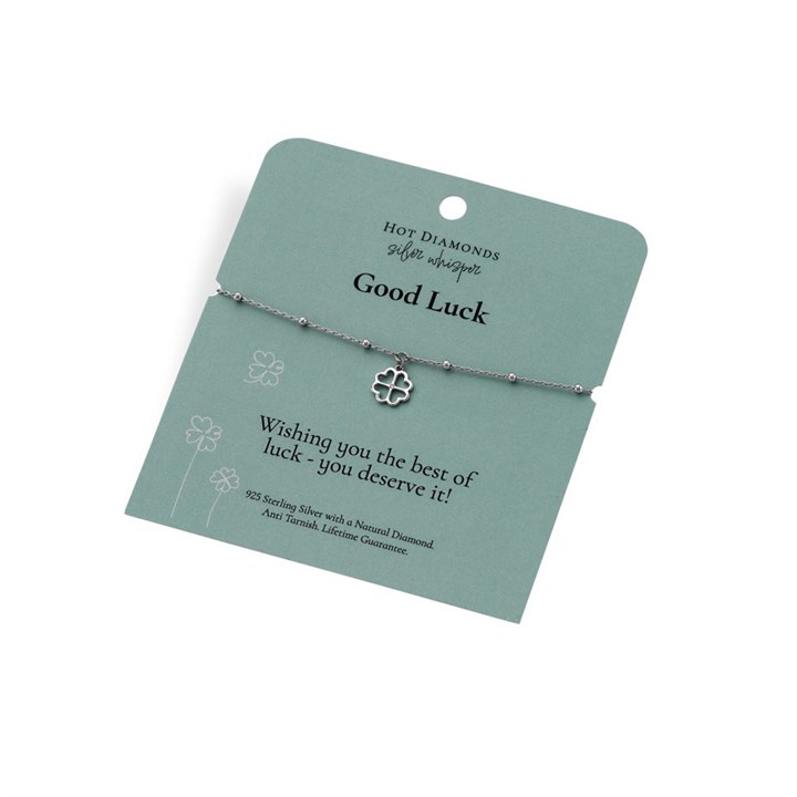 Silver Whisper Good Luck Diamond Bracelet - F7517