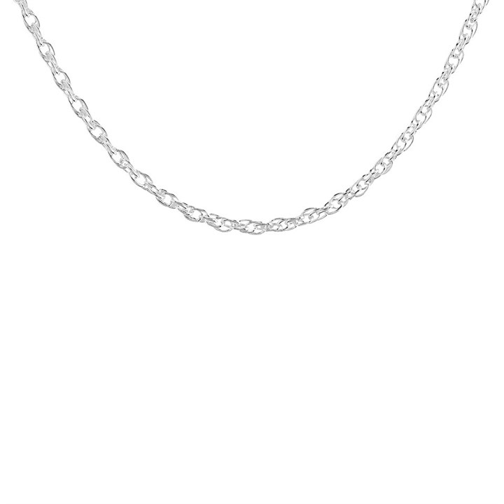 Silver 2mm Wide Prince Of Wales Chain - 15.75in - F86007