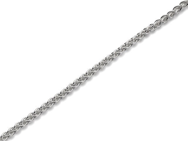 Silver 1mm Wide Spiga Chain - 16in - F8723
