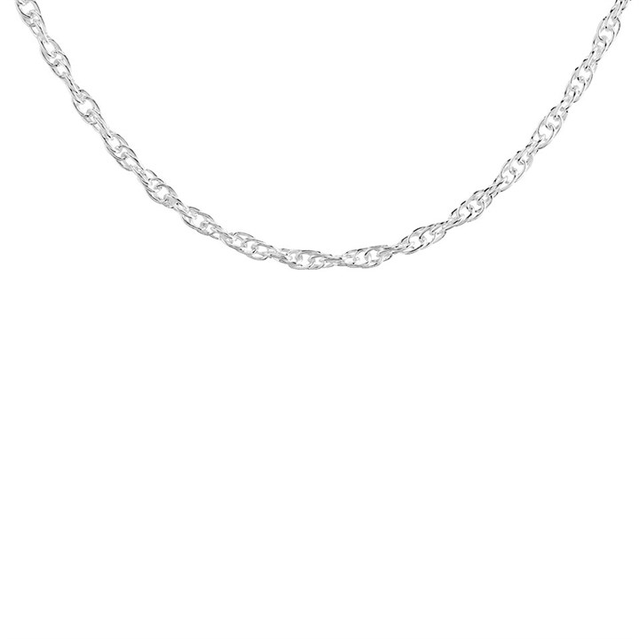 Silver 2mm Wide Prince Of Wales Chain - 17.75in - F88007