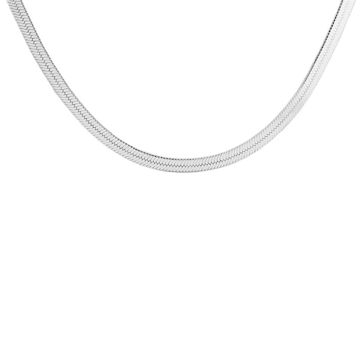 Silver 3mm Wide Herringbone Chain - 18in - F88009
