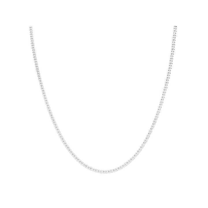 Silver Popcorn Chain - 18in - F8807