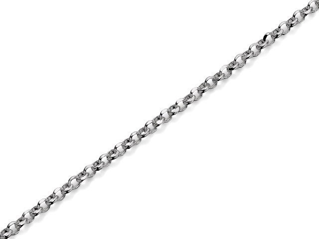 Silver 1mm Wide Belcher Chain - 45cm - F8936