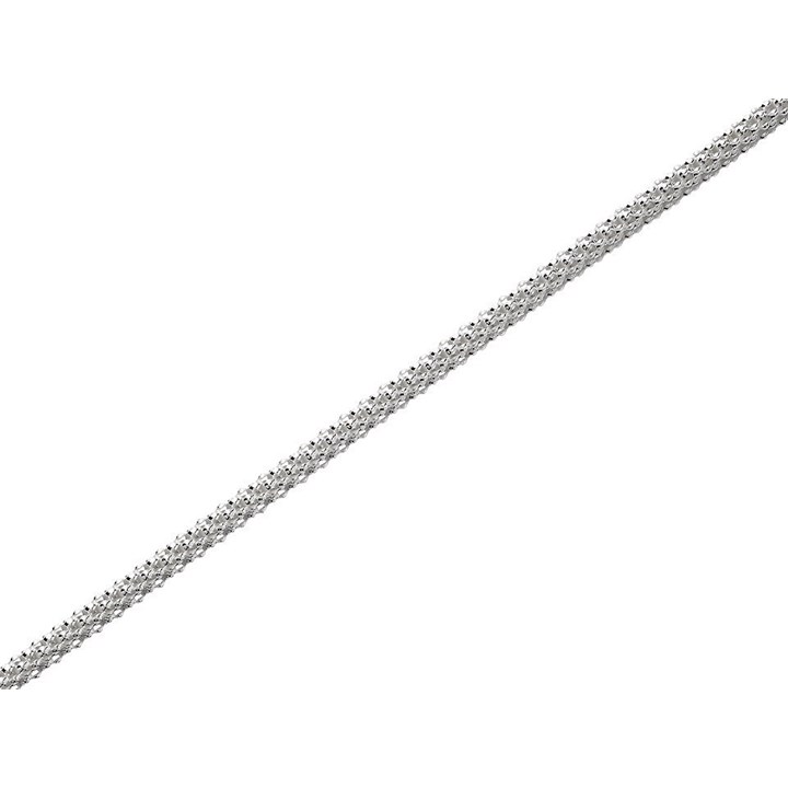 Silver 2mm Wide Popcorn Chain - 18in - F8948