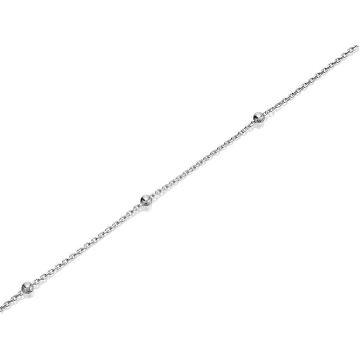 Sterling Silver Ball And Chain - 45cm - F8951