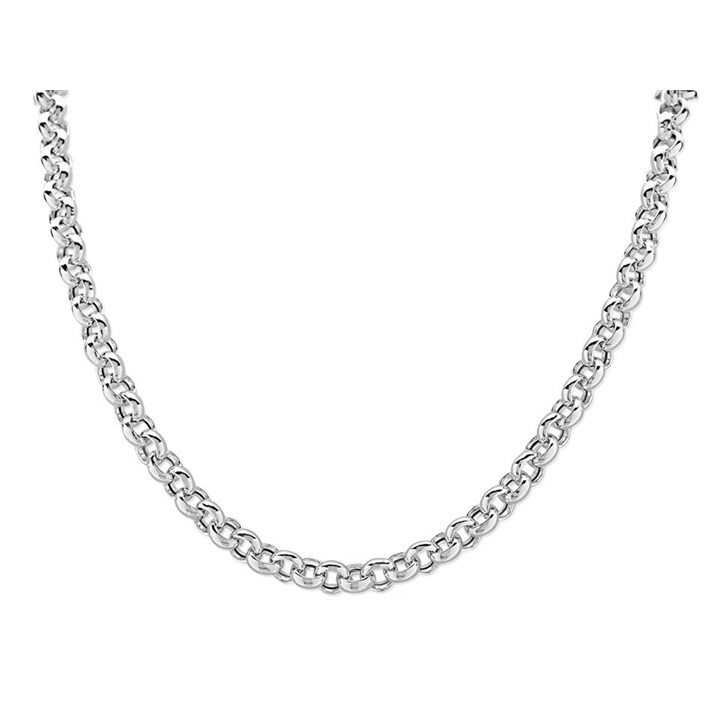 Silver 6mm Wide Belcher Chain - 20in - F9114