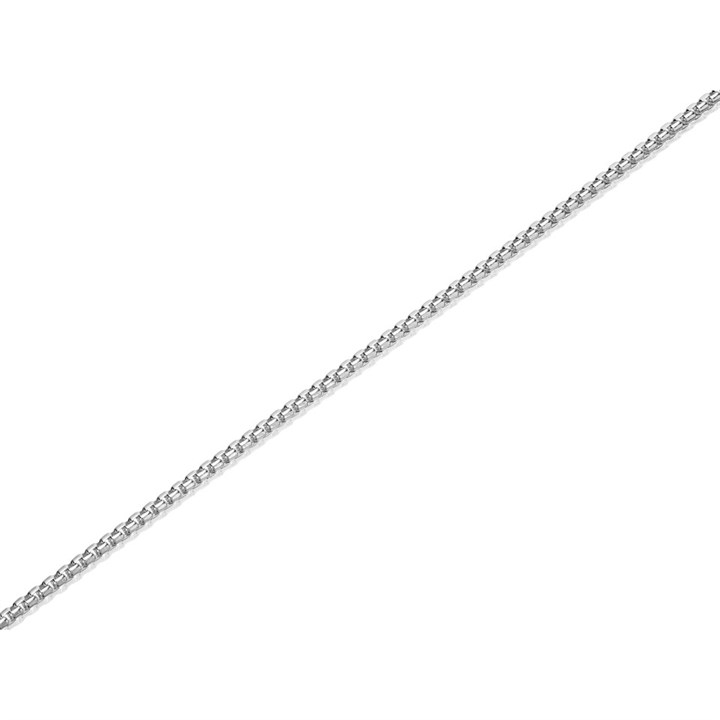 Silver 1.5mm Wide Box Chain - 24in - F9404