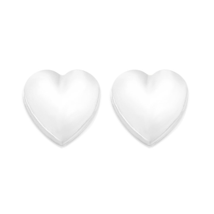 Silver Heart Andralok Earrings - 5mm - F9905