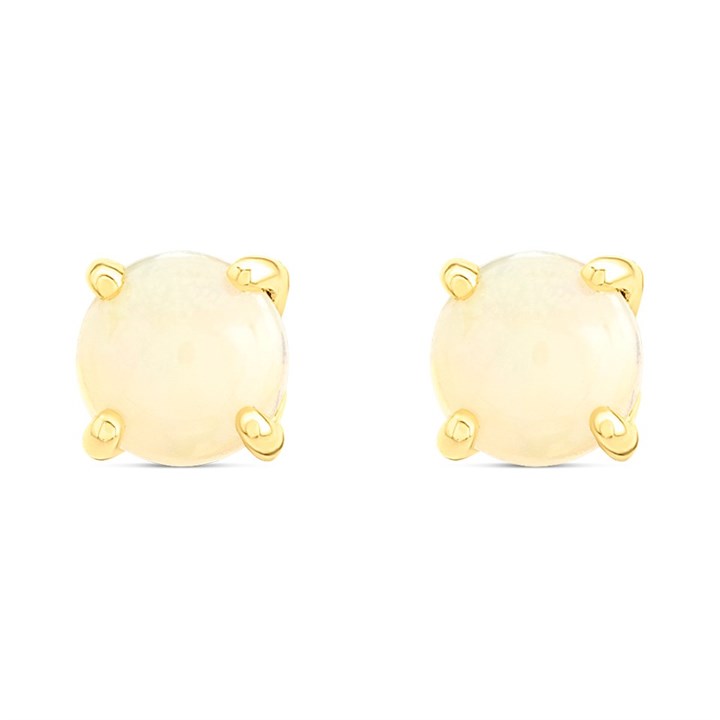 9ct Gold Opal Stud Earrings - 3mm - G0268