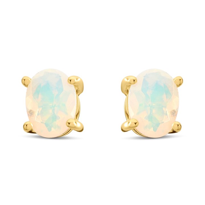 9ct Gold Opal Stud Earrings - G0281